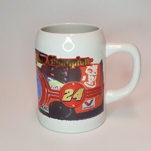 Vintage 1995 Nascar Jeff Gordon Beer Stein 18 oz. Mug Winston Cup Champion #24